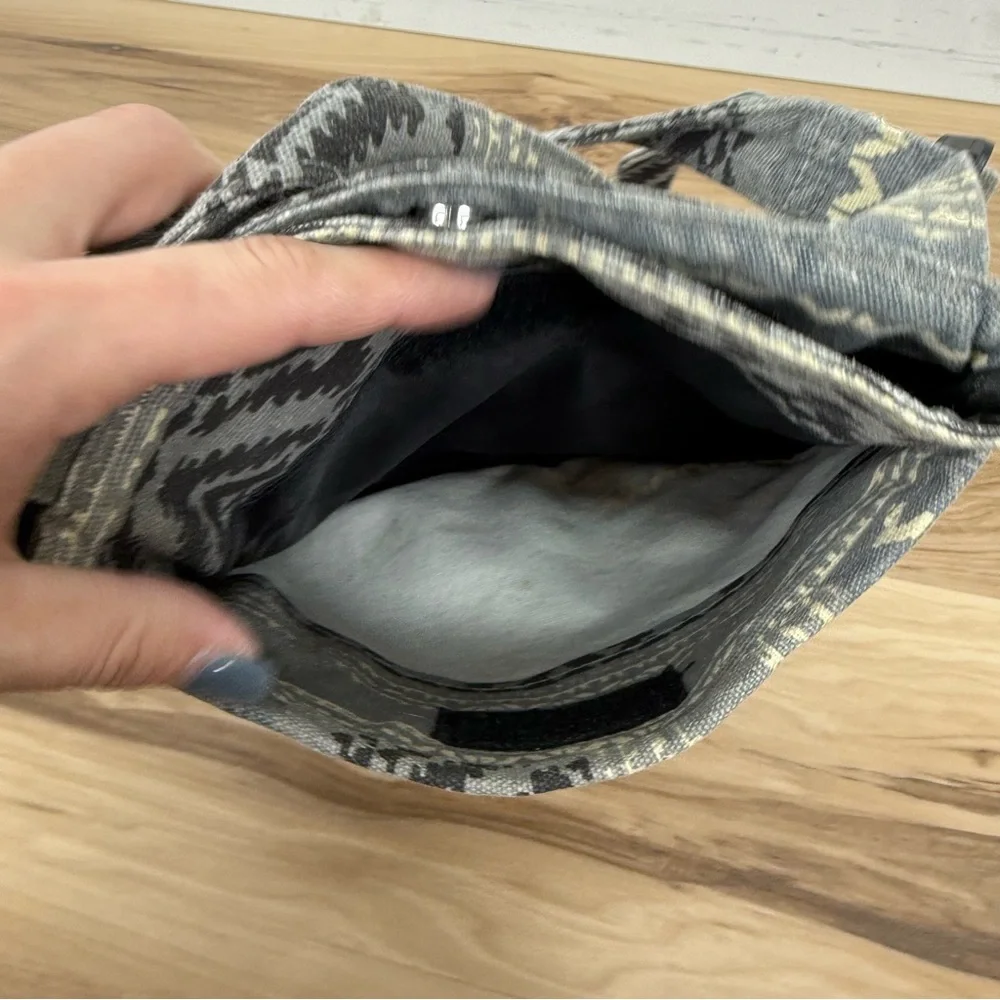KAVU Gray Patterned Crossbody Bag